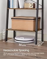 VASAGLE 5-Tier Ladder Shelf Industrial Bookcase Rustic Brown Black LLS45X view 8