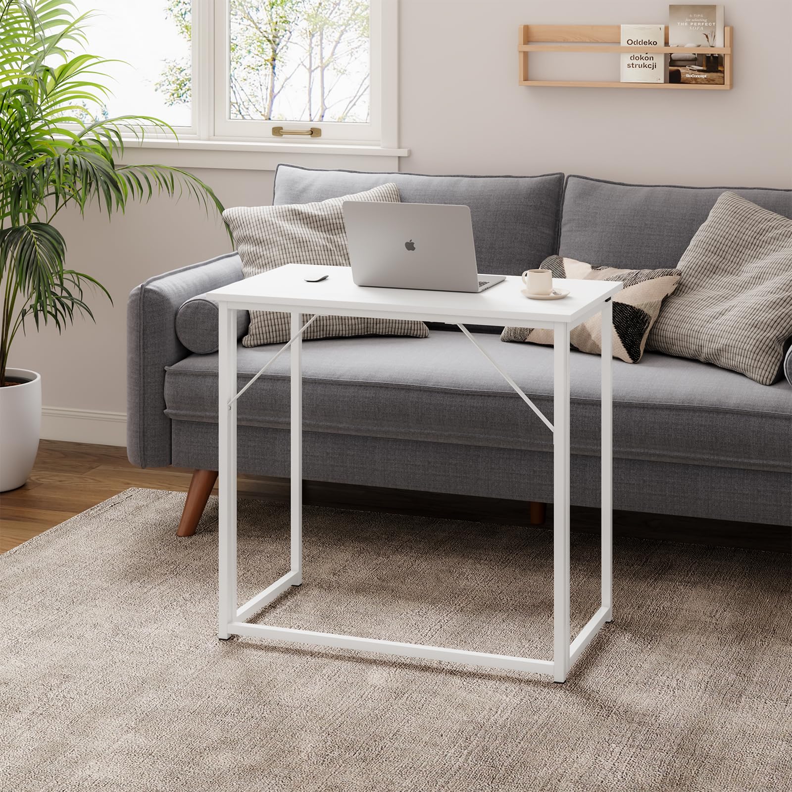 Dripex Klapptisch 80x46 cm Klappschreibtisch Faltbar Tisch 7