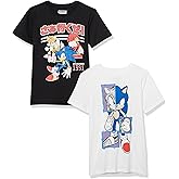 Sega Boys Sonic The Hedgehog 2 Pack Short Sleeve T-Shirt BundleT-Shirt