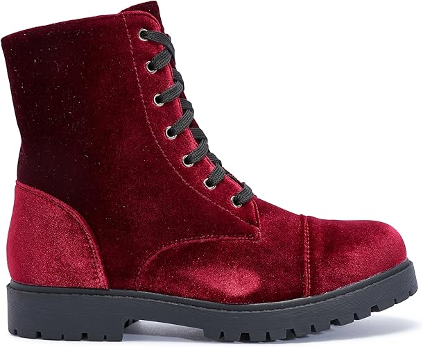 velvet biker boots