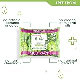 Simple Biodegradable Cleansing Wipes 2x25 for Sensitive Skin UK Brand view 6