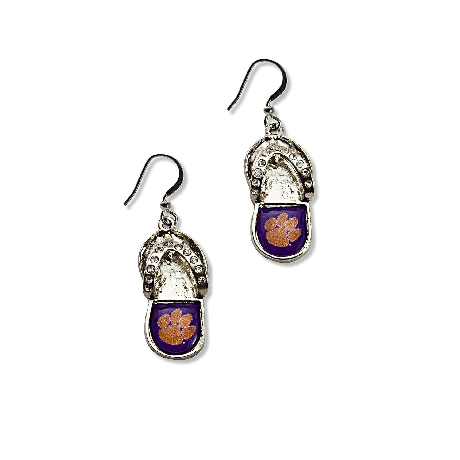 NCAA Alabama Crimson Tide Crystal Flip Flop Earrings