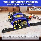 LEFOR·Z Tool Belt 14-Pocket Magnetic Pouch Adjustable Utility Carpenter view 5
