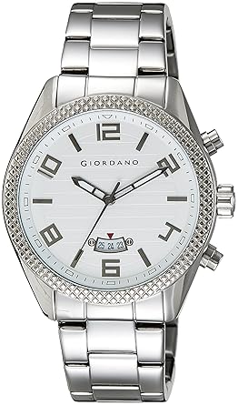 Giordano Analog White Dial Mens Watch - 1724-22