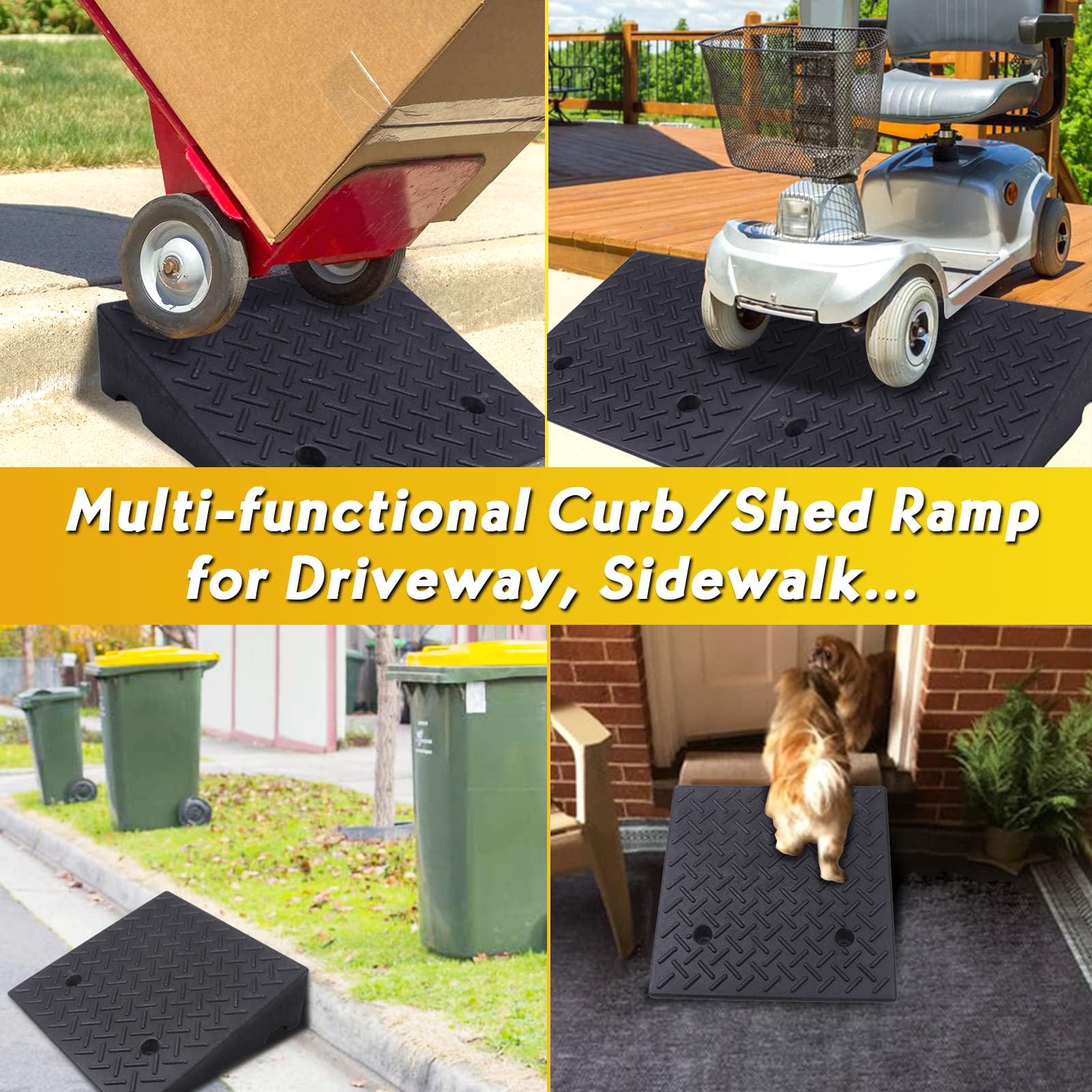 Grass Ramp Off Mua Lucosobie Driveway Curb Ramp - Portable Heavy Duty Rubber Shed ...