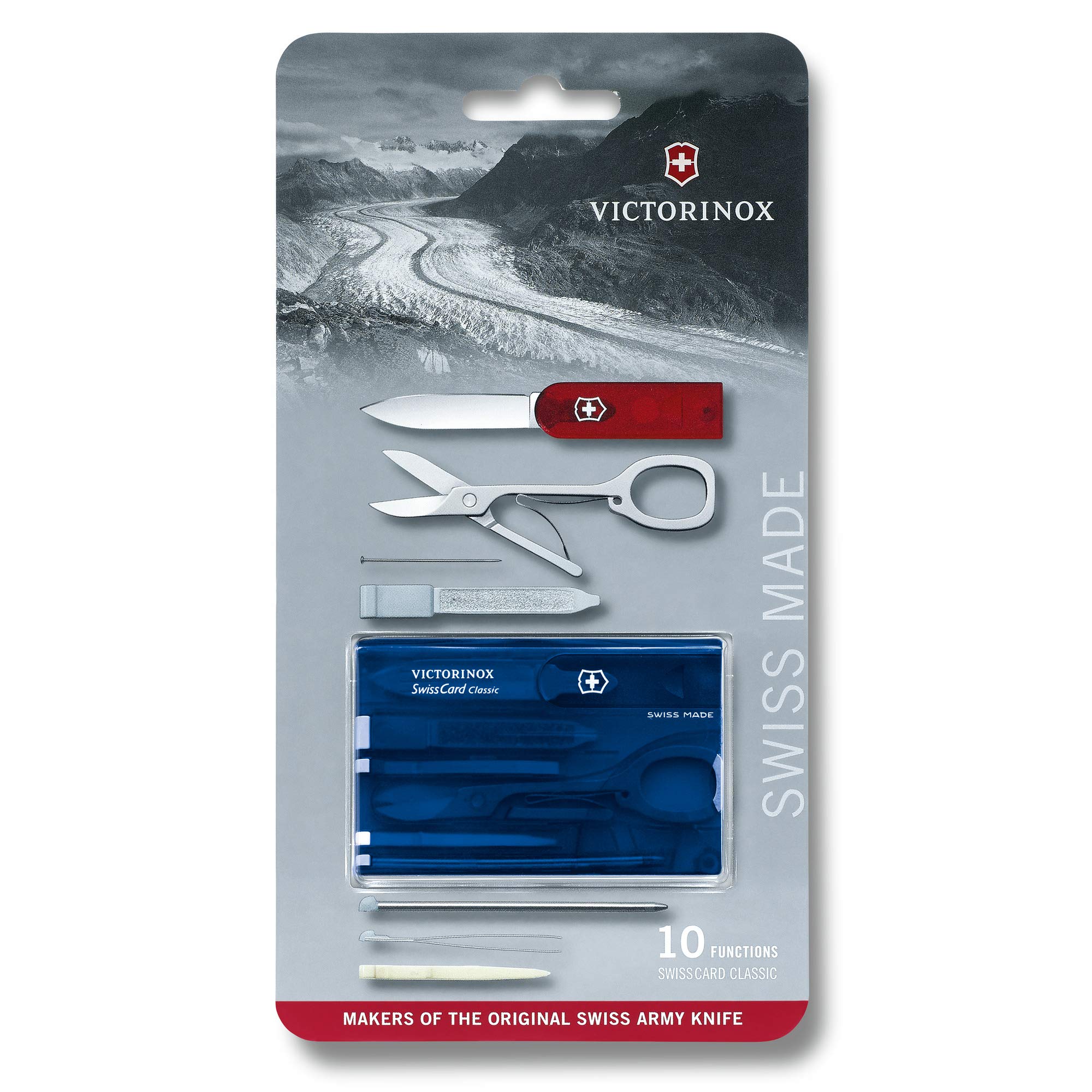Victorinox Multitool Card, Swiss Card Classic, Taschenmesser in Kreditkartenformat, Multitool-Werkzeug, 10 Funktionen, Spitzklinge, Schere 5