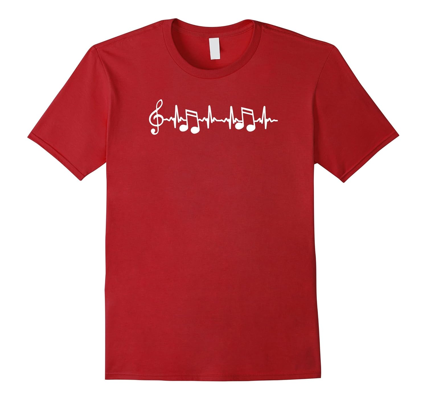 Music Notes EKG T-Shirt Music Life for Band Geek / Orch Dork-BN