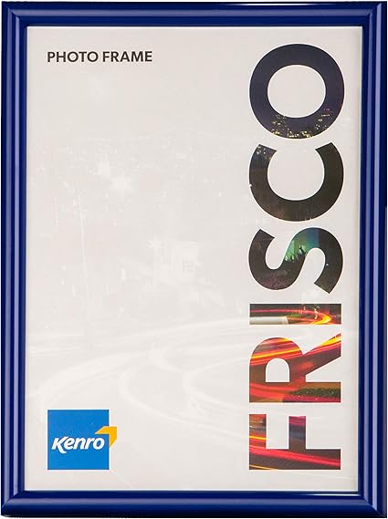 Kenro Frisco Series Blue Photo Frame Freestanding Or Wall Hanging With Glass Front Fr2130ue Amazon Co Uk Kitchen Home