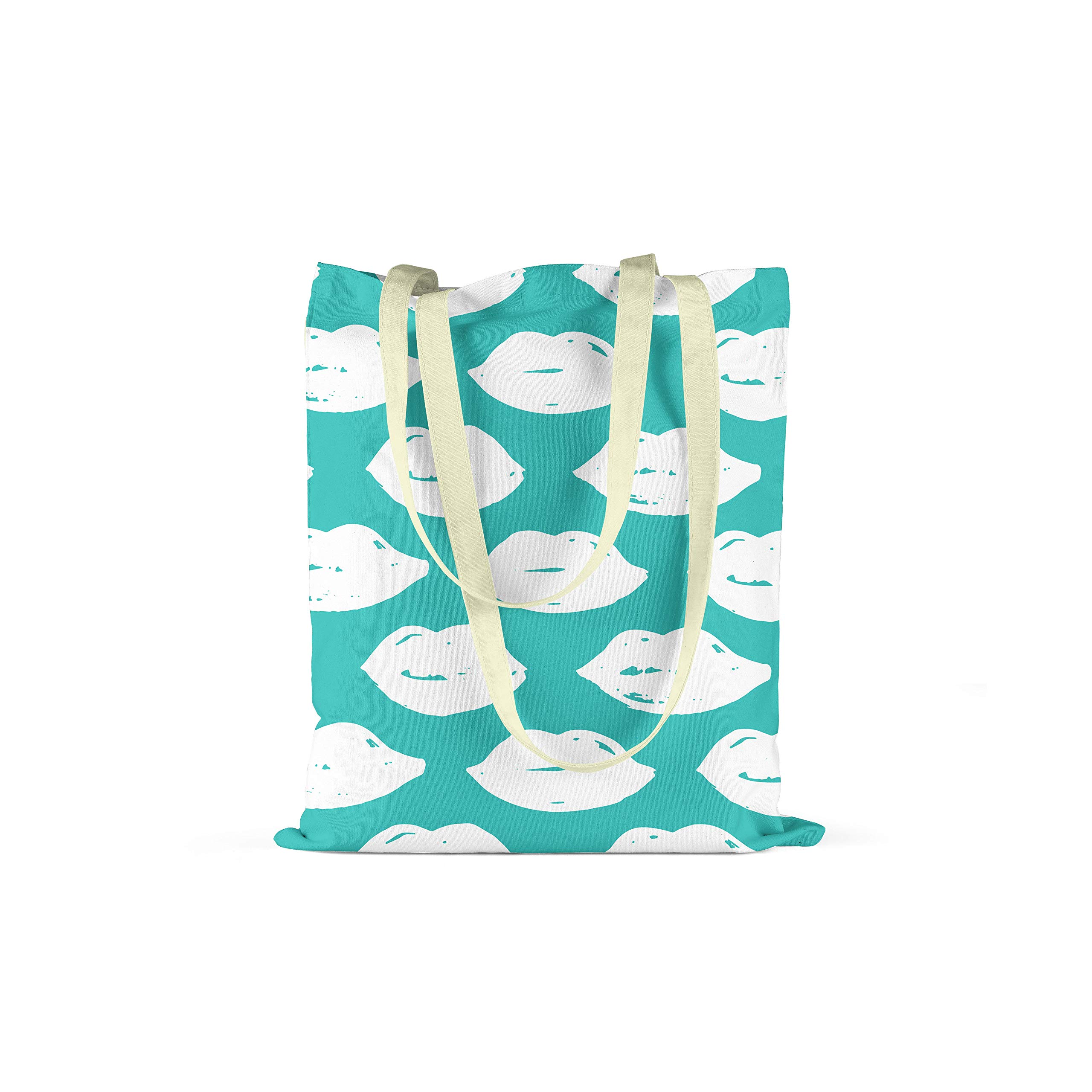 Bonamaison Printed Tote Bag, Reusable Grocery Bag, Shopping Bag, Machine Washable, Foldable, Canvas Cloth Bag with Handles, Size: 34x40 Cm