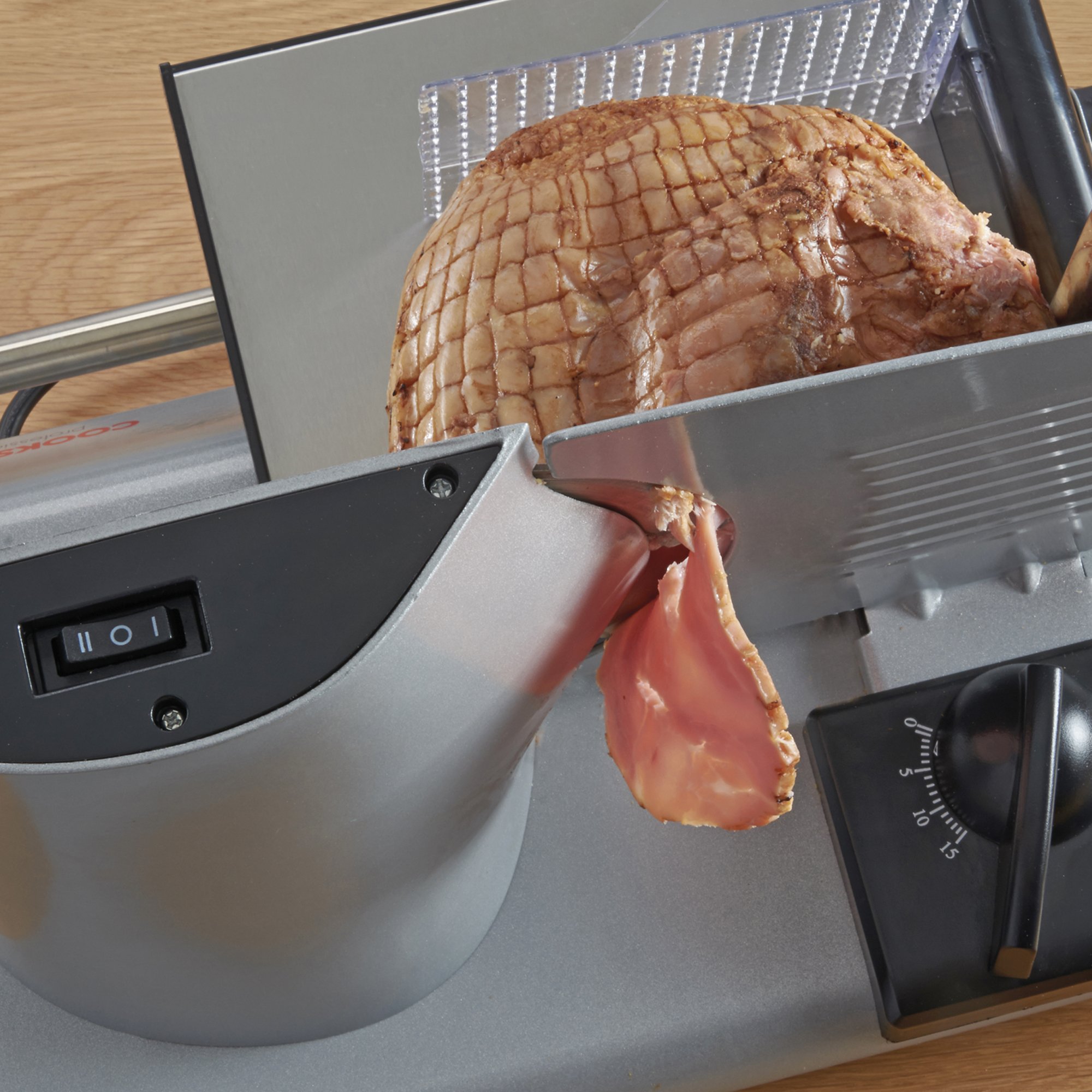 Cooks Professional Meat Slicer Machine for Home Use, Quiet 150W Electric Motor with 3