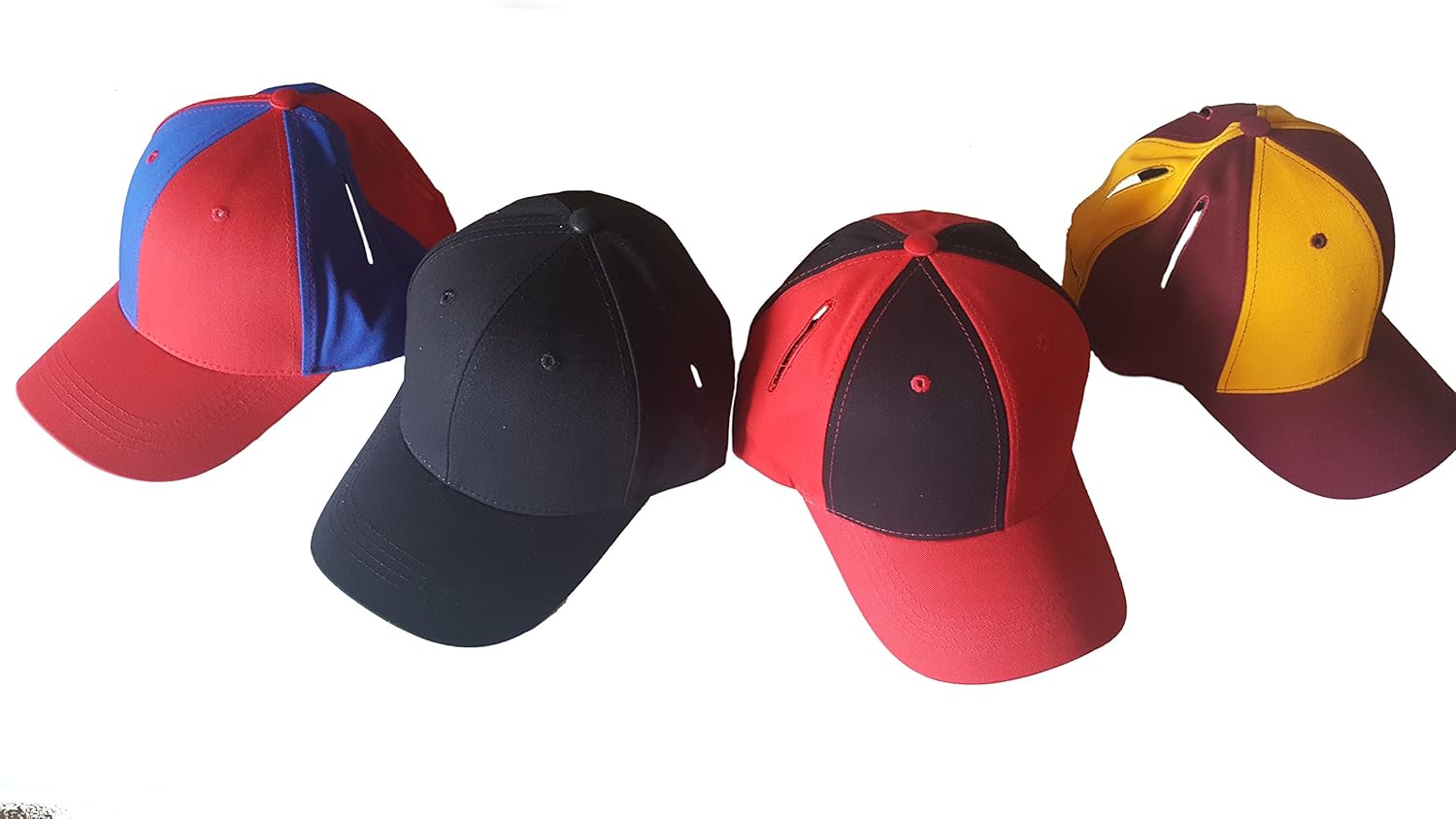 hat with pigtail holes