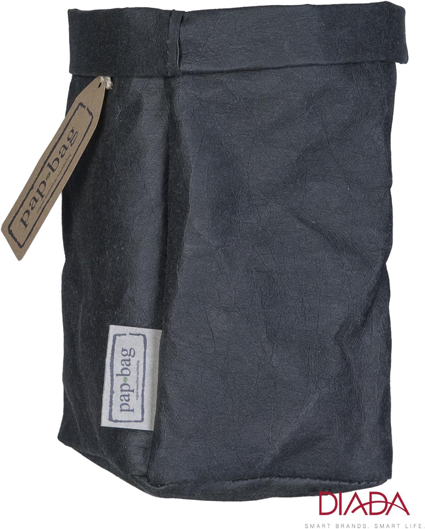 Newspaper basket - washable Paper Bag | Box | Size Large | Leather-look | black coloured