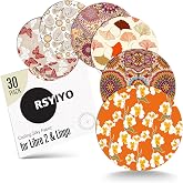 RSYIYO 30Pack Waterproof Sensor Covers for Libre 2 Plus | Freestyle Sensor Covers for Libre 2 &amp; Lingo CGM Tape Easy-Peel No Glue in Center Hypoallergenic Latex-Free 15 Days Protection