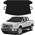 Truck Windshield Cover for Ice and Snow, SUV Snow Cover, Frost Cover Gives Protection from Snow and Ice, Car Cover for Snow, Winter Car Accessories | X-Large (74" x 43")