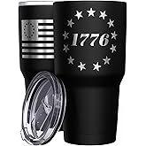 We The People Holsters - 1776 Betsy Ross Flag - Betsy Ross Mug - American Flag Coffee Travel Mug - American Flag Tumbler - Double Insulated Tumbler - 30 oz