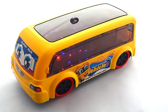 Lukas Bus Toy for Kids, Luxury Bus Toy, Bus for Boys, 3D Light Bus for Kids