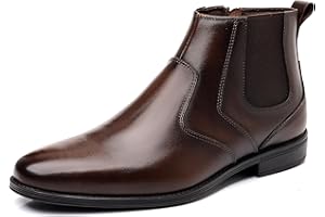 Holy dove Chelsea Boots Men – Genuine Leather,Chelsea Boots for Men with Side Zipper, Casual Slip-On Ankle Boots, Chukka & Oxford Style Dress Boots
