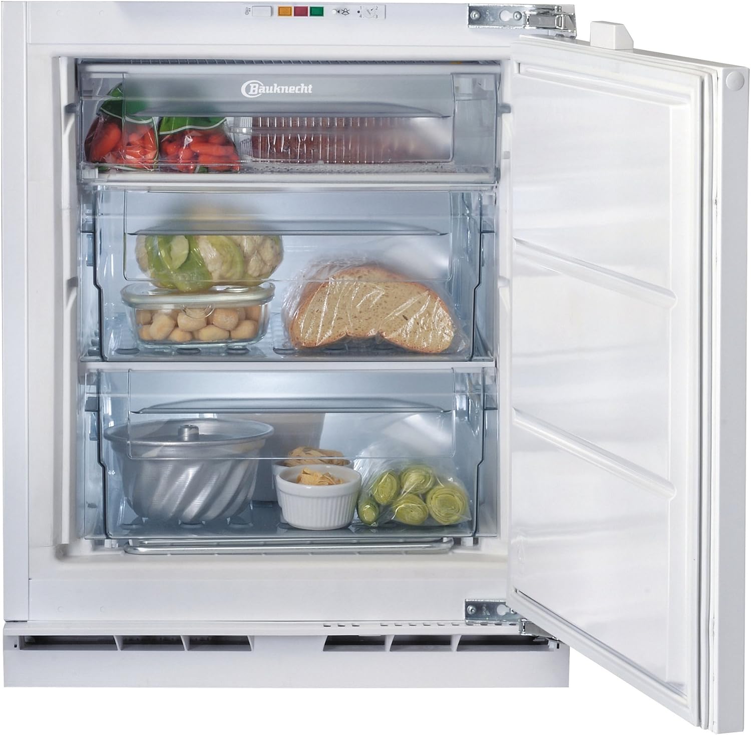 Bauknecht UGI 1041/A+ Unterbau-Gefrierschrank/A+ /81,9 cm Höhe/190 kWh/Jahr/94L Nutzinhalt/Einfache Festtürmontage/Nische 82 cm