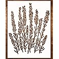 Large Lavender Stencil for Painting on Wood (12x16 inch) – Stencils for Crafts Reusable for Wall, Fabric, Furniture - Floral Stencil for Walls – Pattern Style for Home Décor (Lavender 12x16 Inches)