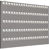 Stand Company Key Holder #100PGS 100 Numbered Hooks with 100 Tags &amp; Rings for Car Rentals &amp; Large Warehouses, Gray Melamine, Made in USA