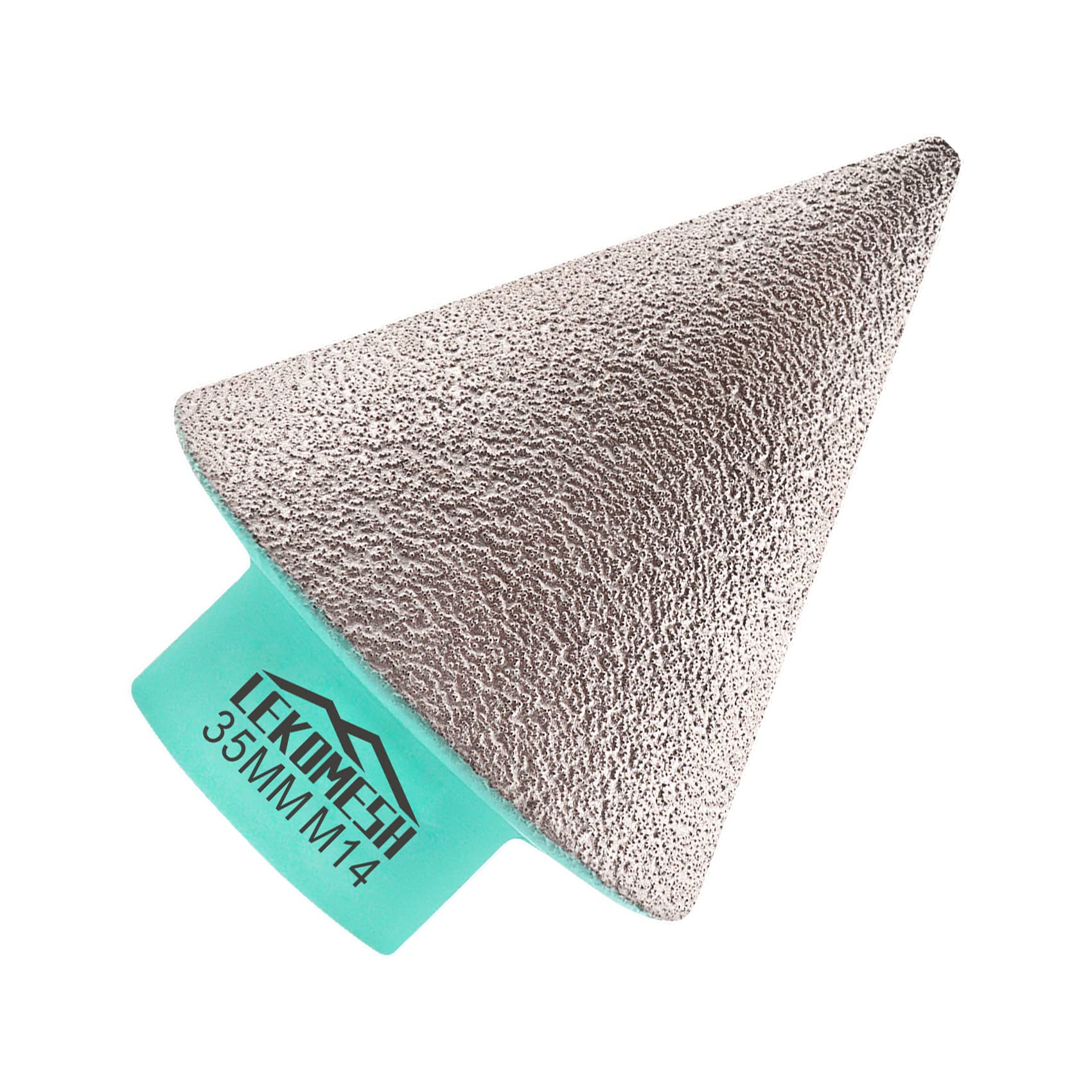 Diamond Beveling Chamfer Bits 2-35MM - Diamond Cone Tile Bits for Chamfering Enlarging Shaping Trimming Exsiting Holes in Ceramic Porcelain Tile Marble Granite M14 Thread for Angle Grinder LEKOMESH