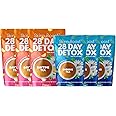 SkinnyBoost 28 Day Detox Tea Kit – Natural Cleansing & Bloating Support – 3 Pack - 28 Daytime Tea Bags & 14 Evening Tea Bags – Green Tea & Herbal Blend – Non-GMO, Vegan, Keto-Friendly, Sugar-Free