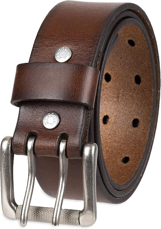 Levi's Men's 1 1/2 in.Bridle Double Prong Buckle Belt,Brown,34: Amazon ...