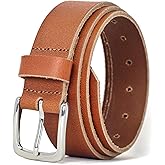 Ashford Ridge 35mm Real Leather Belt - Made in Dorset, England - Mens - Womens - Unisex for Jeans and Trousers (Nickel Free)