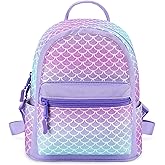 mibasies Mini Backpack for Girls Kids Rainbow Purse