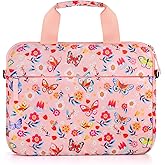 Foxstory Kids Tablet Bag for Girls, Kids Tablet Carrying Case for Fire HD 10, HD 8, Fire 7 Sleeve Bag Kid Kindle Bag, iPad Bag for Kid, Butterfly Pink