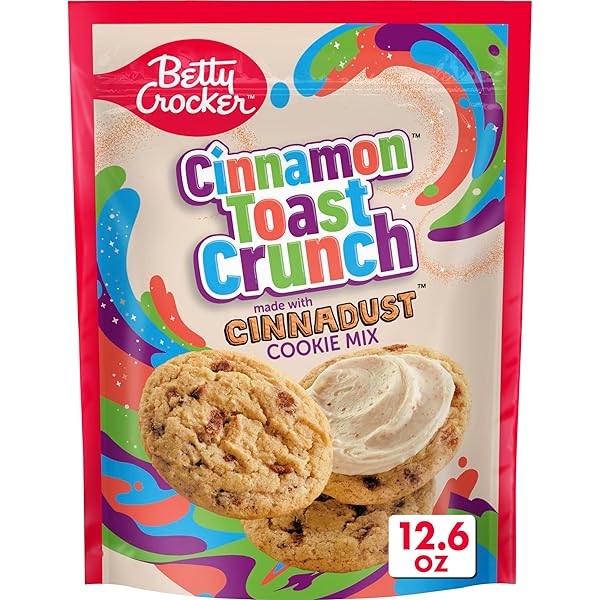 BETTY CROCKER CINNAMON TOAST CRUNCH COOKIE MIX, MADE WITH CINNADUST, HOLIDAY BAKING, 12.6 OZ