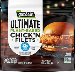 Gardein Ultimate Plant-Based Chick'n Filets, Vegan, Frozen, 15 oz. | High source of plant-based protein, 22g per serving; Fro