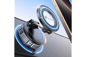 VICSEED 2026 Upgraded Car Phone Holder for Magsafe Car Mount [85 LBS Strongest Suction] Vacuum Magnetic Phone Holders for Your Car 360° Adjustable Car Phone Mount for iPhone 17 Pro Max 16 15 14 13 12