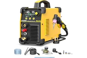 hynade Plasma Cutter, 55Amps 110/220V Dual Voltage Pilot Arc Plasma Cutter, Digital Screen Display Plasma Cutting Machine (HYC550DP 110/220V)