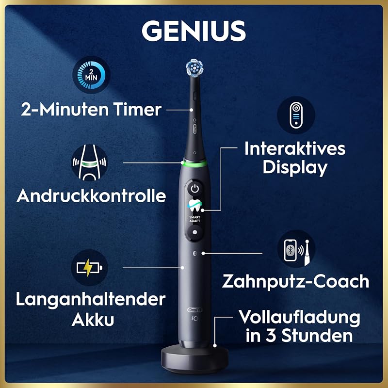 iO Series 9 Elektrische Zahnbürste, Schwarz