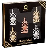 Orientica Luxury Collection Miniature Discovery Set (Without Box) Eau De Parfum - Amber Rouge, Royal Amber, Oud Saffron, Velvet Gold & Royal Bleu - Arabic Perfume for Men & Women - 5 x 7.5ml