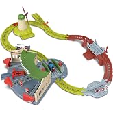 Thomas &amp; Friends Exploring Tidmouth Sheds Train Set by Fisher-Price | Set Includes Push-Along Thomas Engine &amp; Harold the Helicopter, Turntable Lets Preschoolers Reroute the Trains