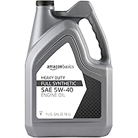 AmazonBasics Full Synthetic Motor Oil, for Heavy Duty Diesel and Gasoline Engines, 5W-40, 1 Gallon