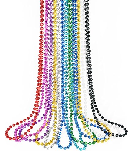 Lote De 100 Collares Decorativos De Plástico – Colores Surtidos – Perfectos Para Cotillones, Bodas, Comuniones Y Nochevieja