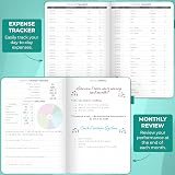 Clever Fox Budget Planner - Monthly Budgeting 12-Month Tracker A5 Turquoise view 4
