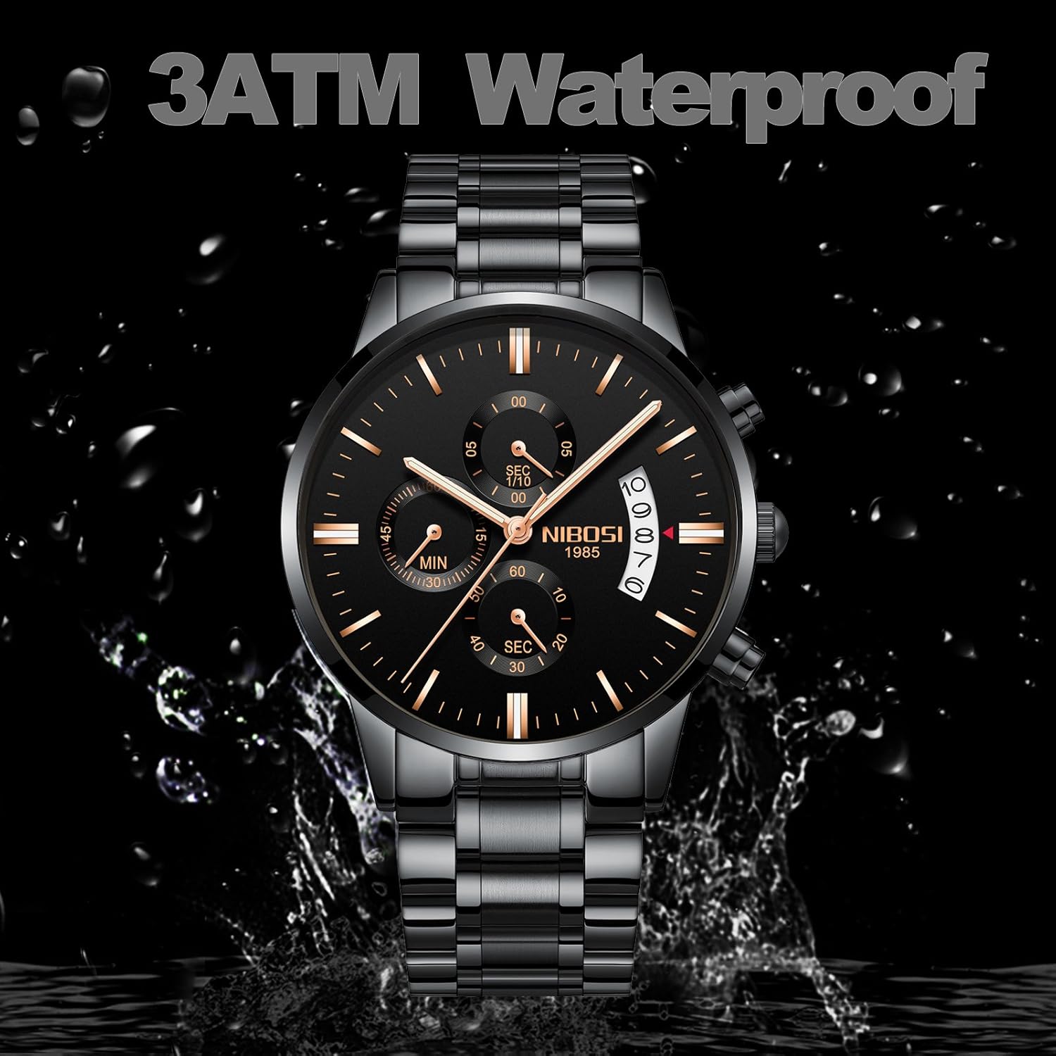 nibosi men's watches luxury