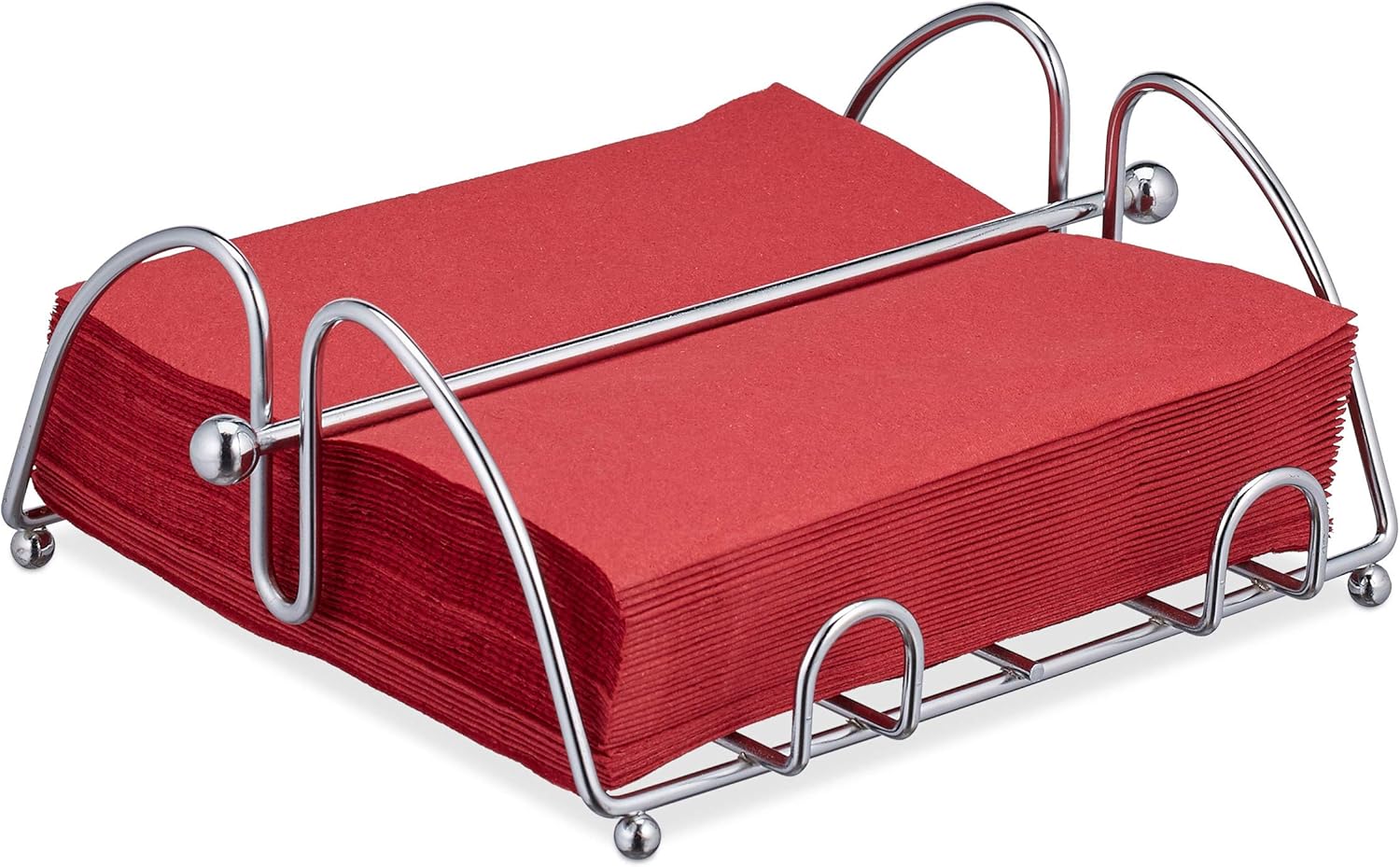 Edelstahl Serviettenhalter Silber - Praktischer Tischhalter Für Papierservietten