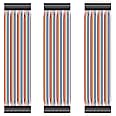 HiLetgo 120pcs/3x40pcs Breadboard Jumper Wires Prototype Board Dupont Wire Male to Male, Male to Female, Female to Female, 2.