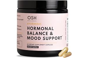 FRESHLY MOMS Ayurvedic Hormone Balance for Women | with Ashwagandha, Rhodiola, Shatavari & More | Reduce Mood Swings | Boost Mood | Sleep Support | Stress Relief | Cortisol Manager | Vegan | 60 Ct. - OSH Wellness