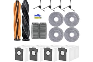 17PCS Robot Vacuum Cleaner Replacement Parts for Dreame L50/L50 Pro Ultra, X50 Ultra/Master, Mova V50 Ultra, L40s Ultra, 1X M