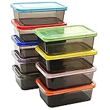 Youngever 9 Sets Thick Bento Lunch Box, Meal Prep