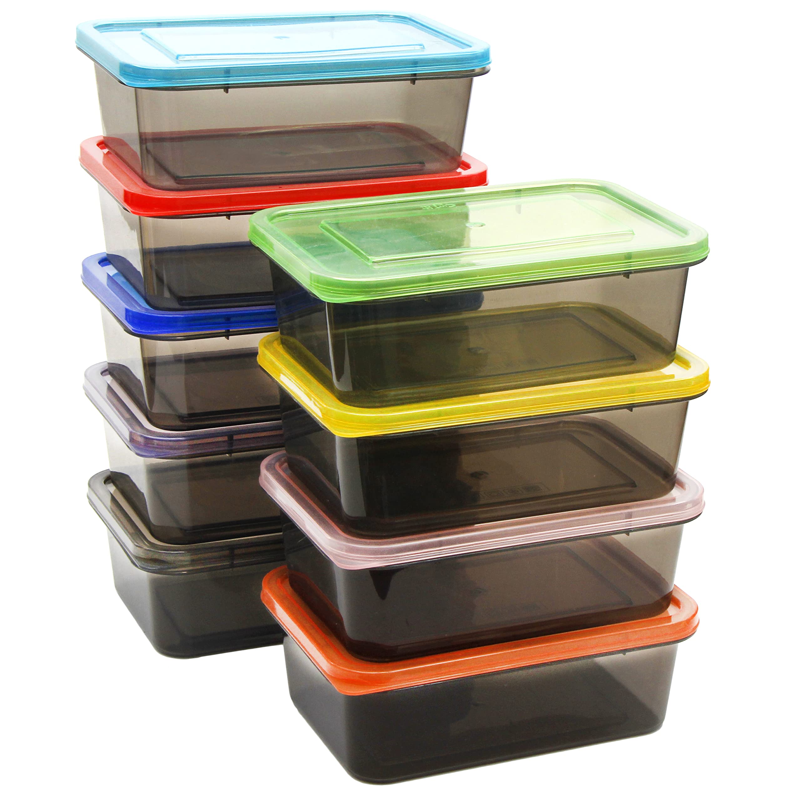 Youngever 9 Sets Thick Bento Lunch Box, Meal Prep