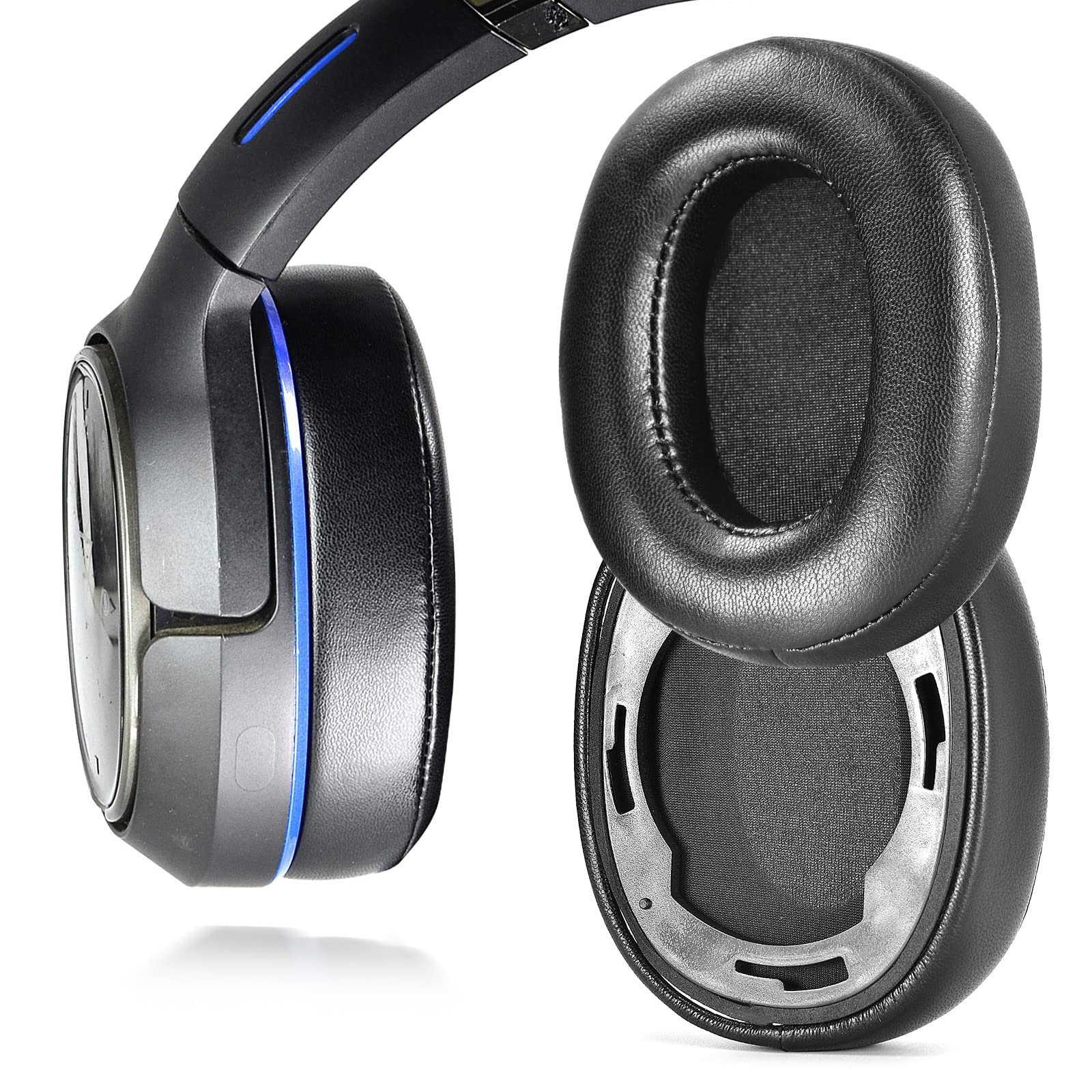 XBERSTAR Ear Cushions for Turtle Beach Elite 800 Headphones Professional Replacement Ear Pads with Softer Leather Noise Isolation Foam Added Thickness (Black)
