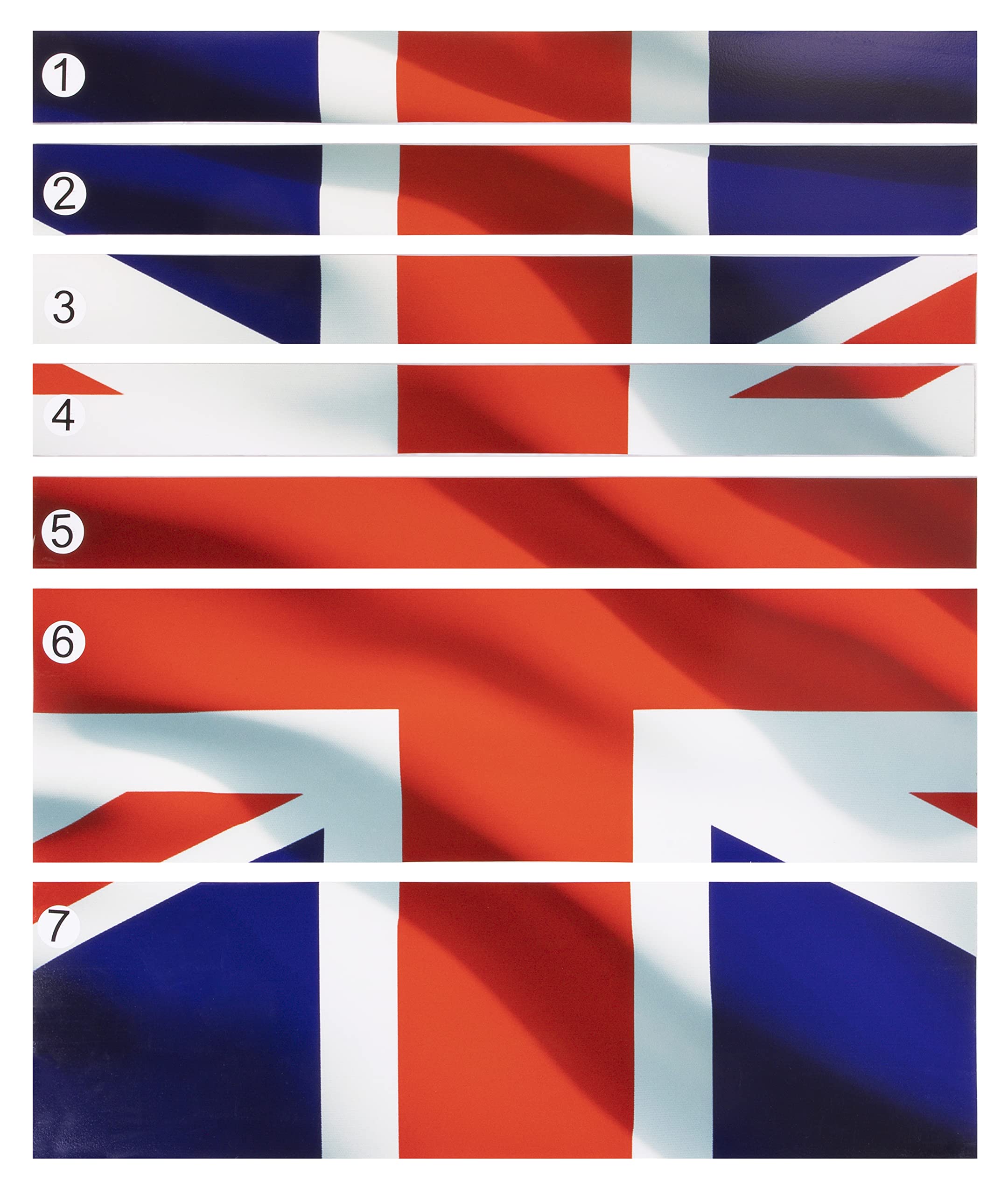 Sealey APTBG05 Toolbox Graphics stickers Pack - Union Jack, Red
