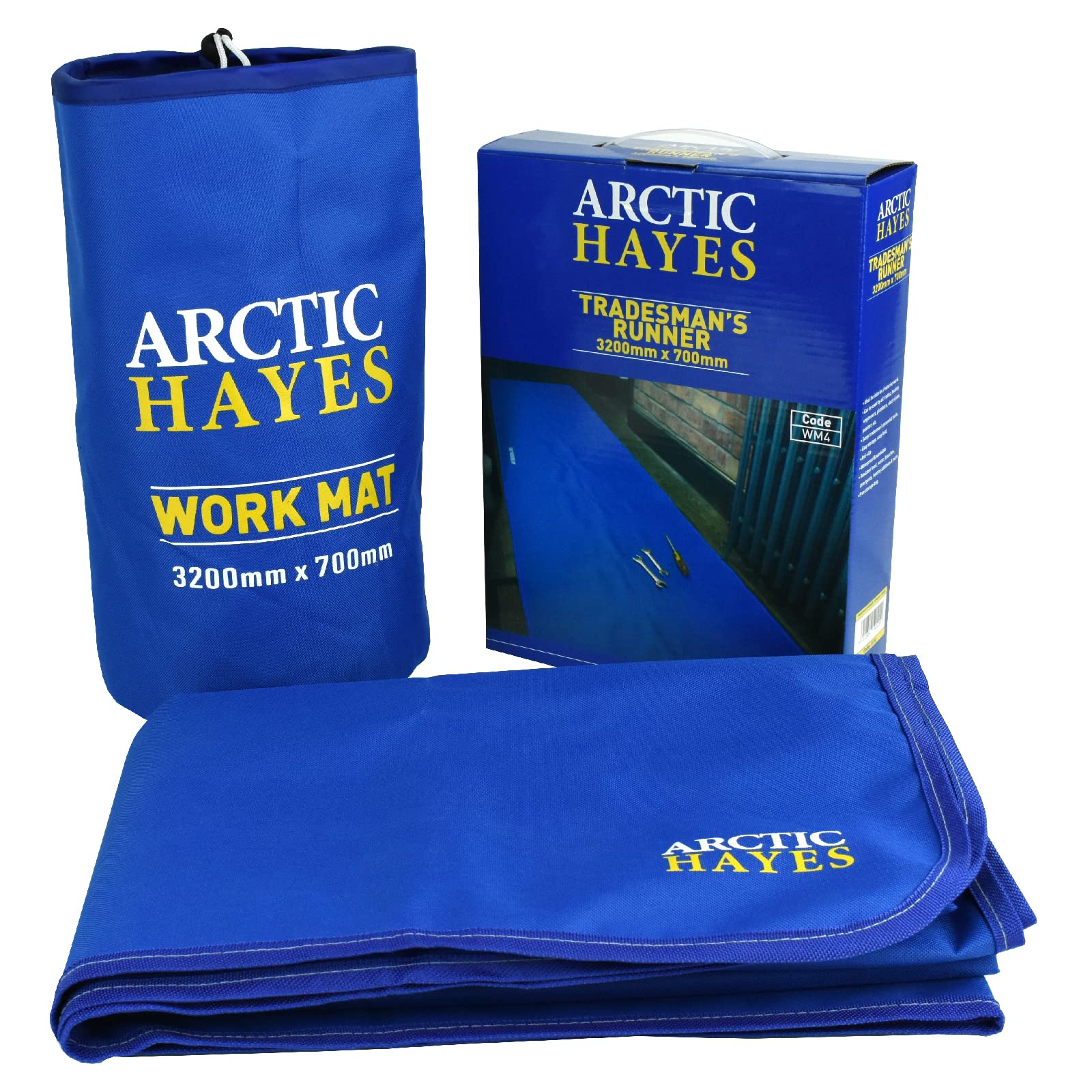 Arctic Hayes ARCWM4 Plumbers' Work Mat, Anti-slip, Waterproof & Chemicals’ Resistant Floor Protector Mat (3200mm x 700mm), Suitable for Indoor & Outdoor Use